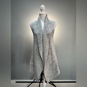 Gray LOFT Long Sleeveless Sweater Size XS/S EUC
